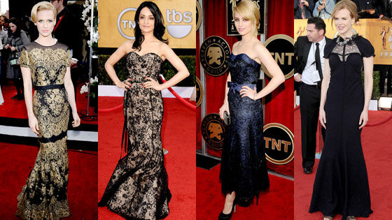 January Jones, Archie Panjabi, Dianna Agron, Nicole Kidman January Jones, Archie Panjabi, Dianna Agron, Nicole Kidman